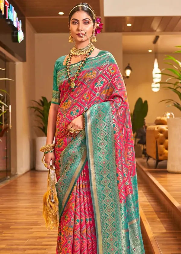 Banarasi_Soft_Silk_PINK_Premium-Fancy_Saree_With_Blouse_For_Women