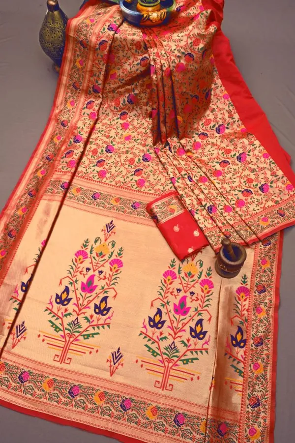 Banarasi_Soft_Silk_RED_Premium-Fancy_Saree_With_Blouse_For_Women