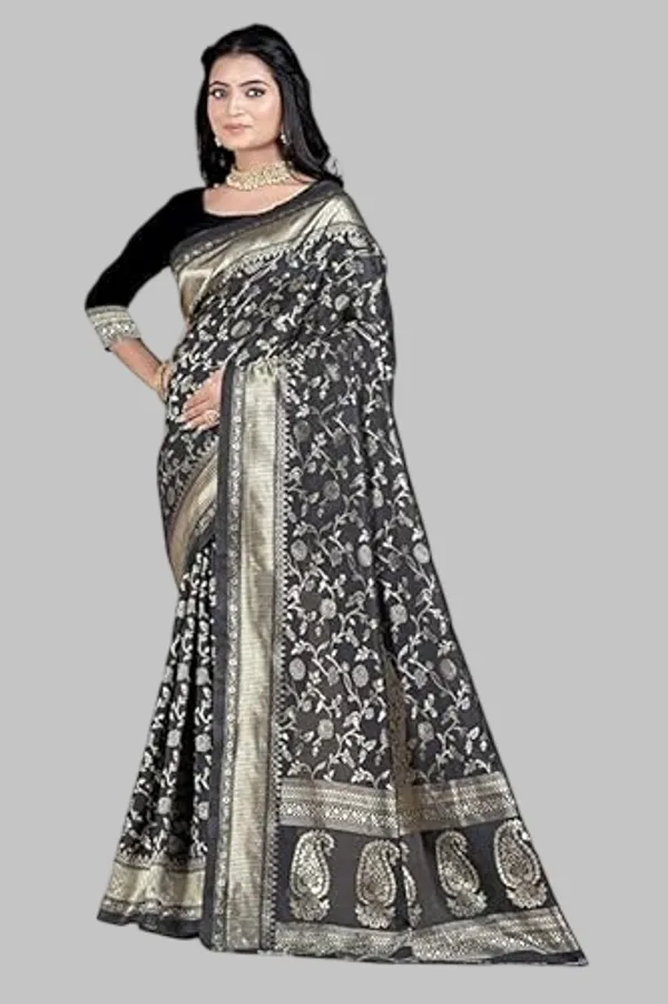 Banarasi_Soft_Silk_Black_Premium-Fancy_Saree_With_Blouse_For_Women