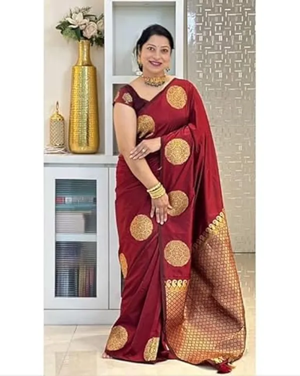 Banarasi_Soft_Silk_Maroon_Premium-Fancy_Saree_With_Blouse_For_Women