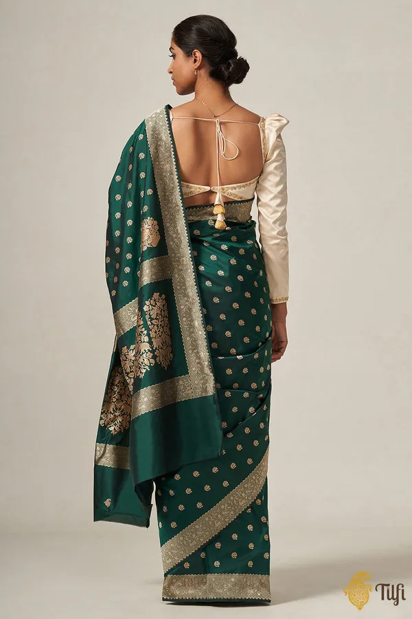Banarasi_Soft_Silk_GREEN_Premium-Fancy_Saree_With_Blouse_For_Women