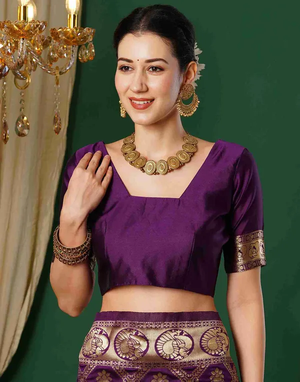 Banarasi_Soft_Silk_Wine_Premium-Fancy_Saree_With_Blouse_For_Women