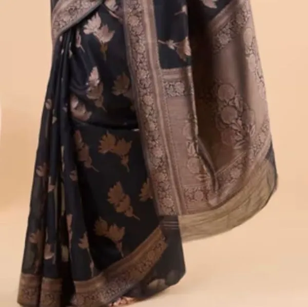 Banarasi_Soft_Silk_BLACK_Premium-Fancy_Saree_With_Blouse_For_Women
