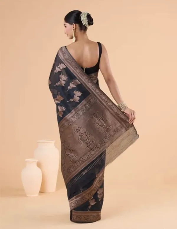 Banarasi_Soft_Silk_BLACK_Premium-Fancy_Saree_With_Blouse_For_Women