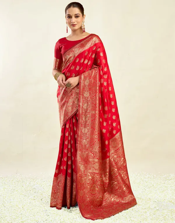 Banarasi_Soft_Silk_Red_Premium-Fancy_Saree_With_Blouse_For_Women