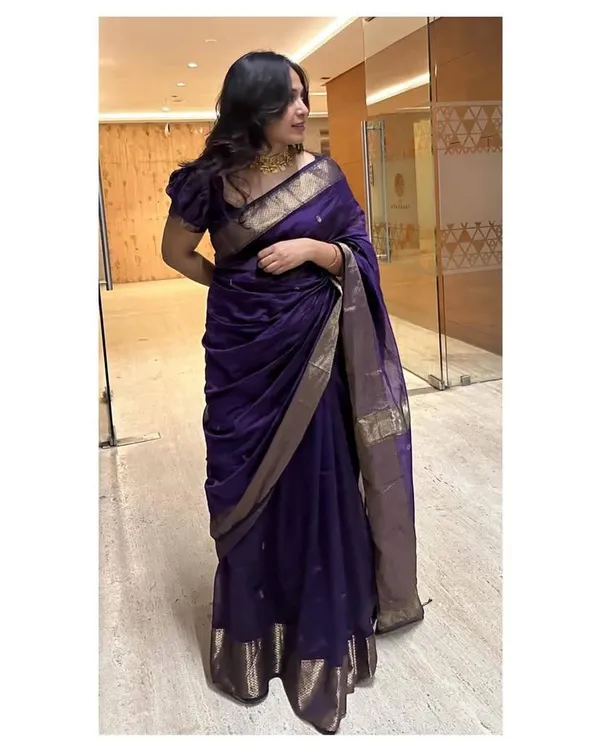 Pure_Soft_Cotton_Wine_Premium-Fancy_Saree_With_Blouse_For_Women