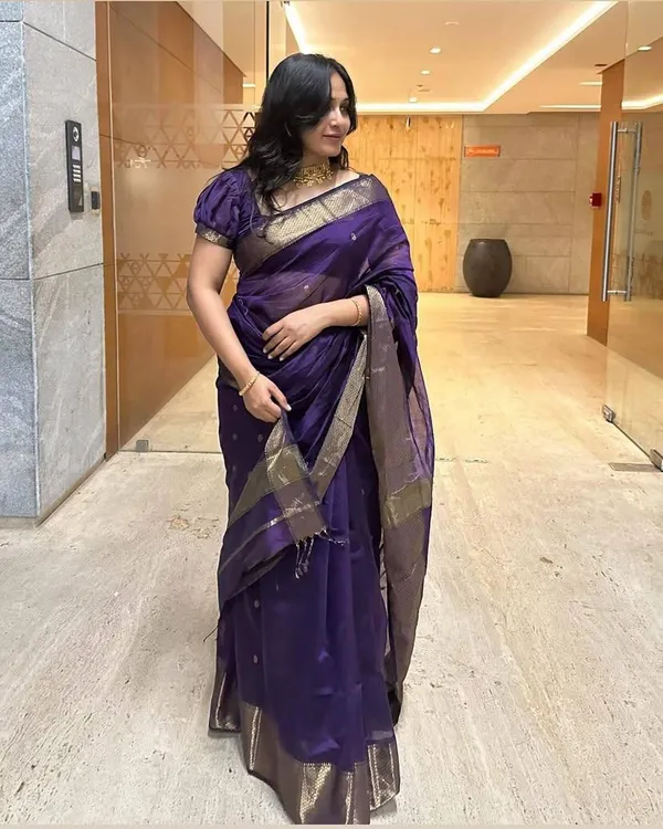 Pure_Soft_Cotton_Wine_Premium-Fancy_Saree_With_Blouse_For_Women