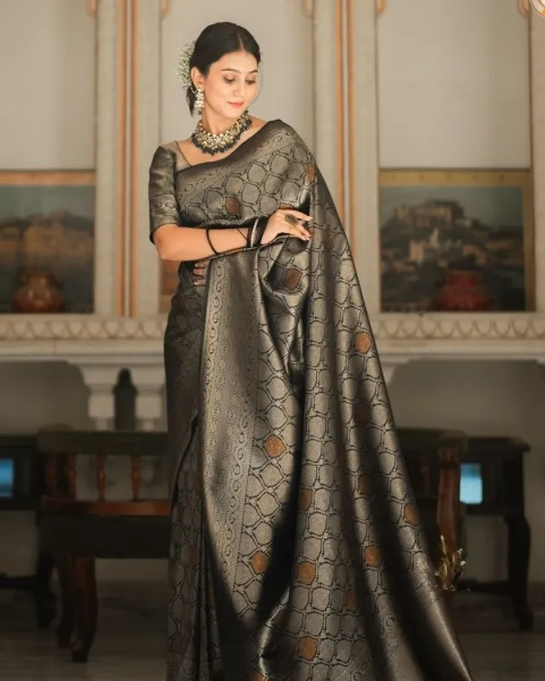 Banarasi_Soft_Silk_BLACK_Premium-Fancy_Saree_With_Blouse_For_Women