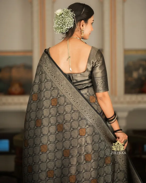 Banarasi_Soft_Silk_BLACK_Premium-Fancy_Saree_With_Blouse_For_Women