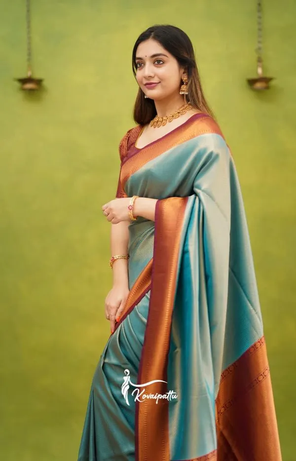Banarasi_Soft_Silk_SKY-MAROON_Premium-Fancy_Saree_With_Blouse_For_Women