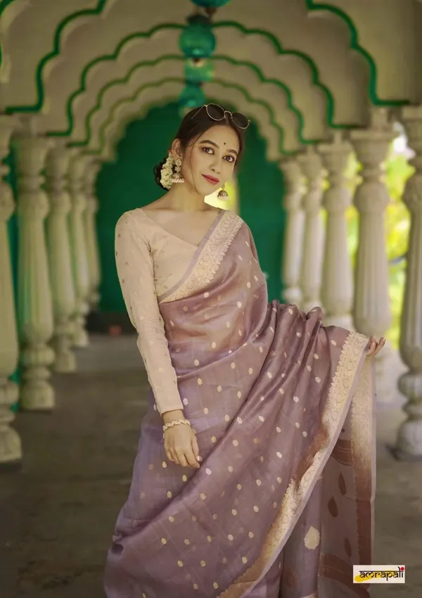 Pure_Soft_Cotton_BABY-PINK_Premium-Fancy_Saree_With_Blouse_For_Women