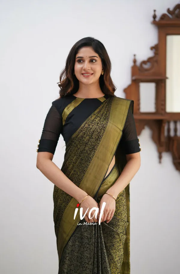 Banarasi_Soft_Silk_BLACK_Premium-Fancy_Saree_With_Blouse_For_Women