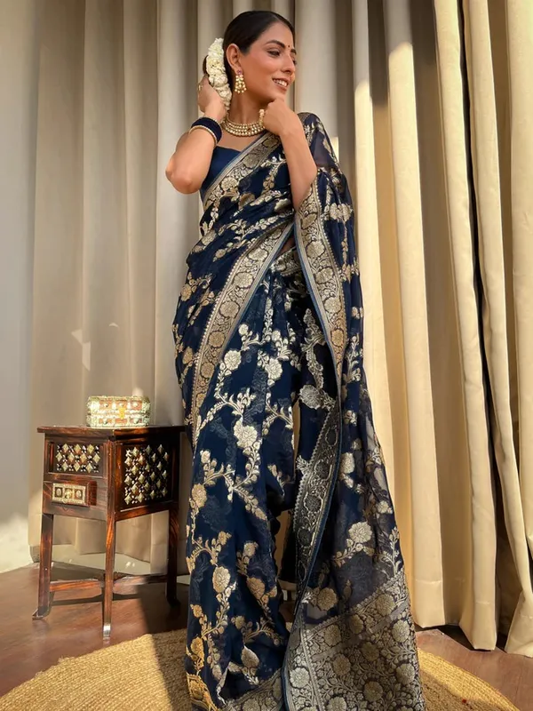 Banarasi_Soft_Silk_BLUE_Premium-Fancy_Saree_With_Blouse_For_Women