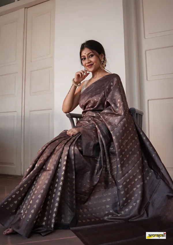 Banarasi_Soft_Silk_COFFEE_Premium-Fancy_Saree_With_Blouse_For_Women