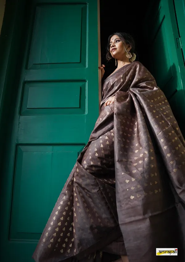 Banarasi_Soft_Silk_COFFEE_Premium-Fancy_Saree_With_Blouse_For_Women