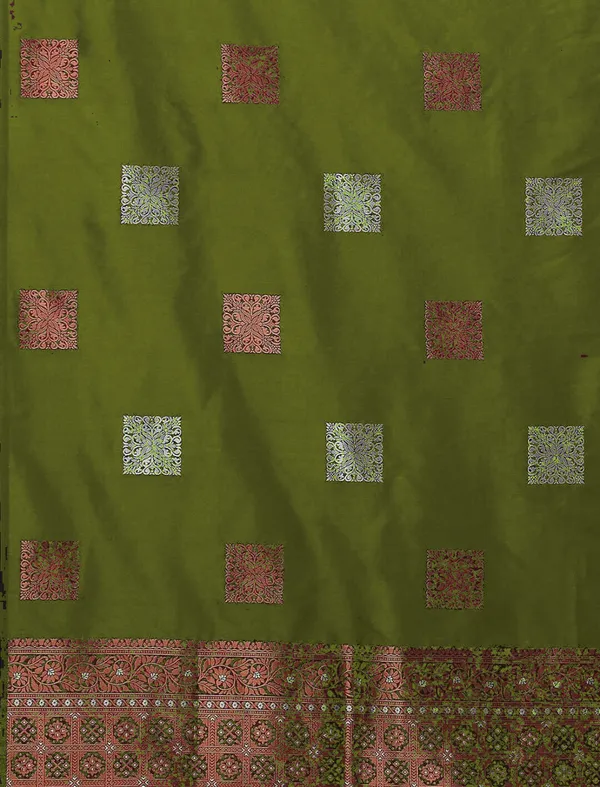 Banarasi_Soft_Silk_MAHENDI_Premium-Fancy_Saree_With_Blouse_For_Women