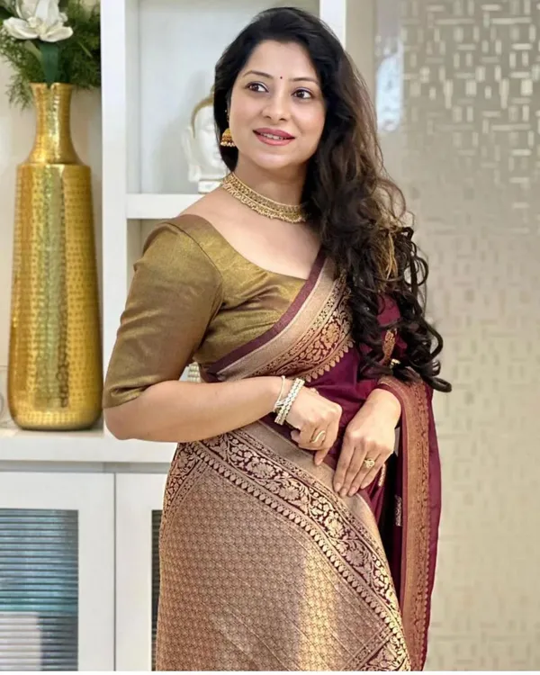 Banarasi_Soft_Silk_WINE_Premium-Fancy_Saree_With_Blouse_For_Women