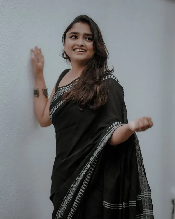 Pure_Soft_Cotton_BLACK_Premium-Fancy_Saree_With_Blouse_For_Women