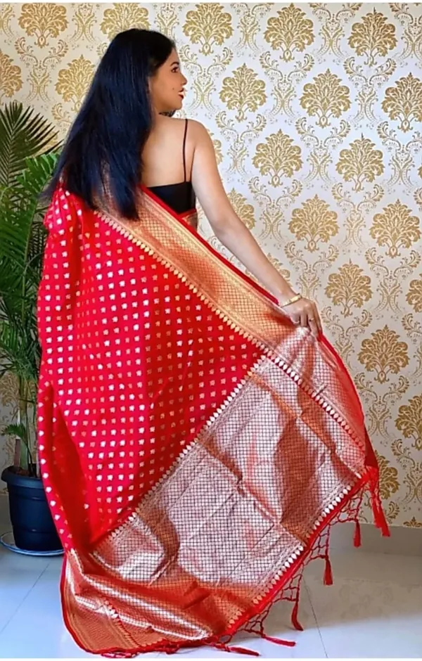 Banarasi_Soft_Silk_RED_Premium-Fancy_Saree_With_Blouse_For_Women