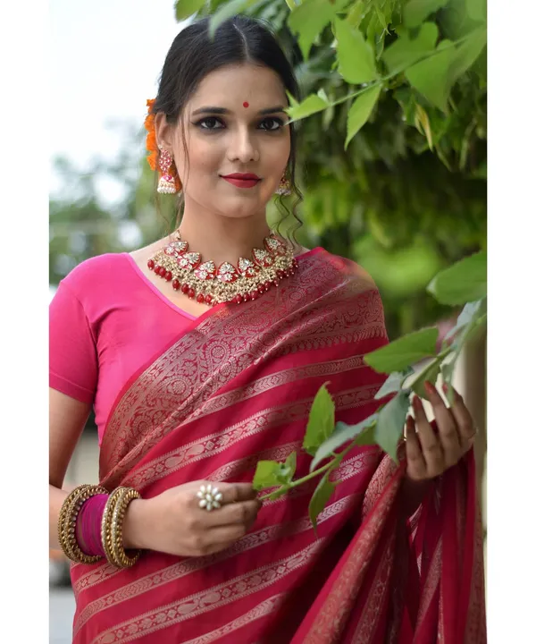 Banarasi_Soft_Silk_GAJARI_Premium-Fancy_Saree_With_Blouse_For_Women