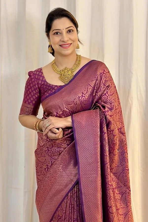 Banarasi_Soft_Silk_WINE_Premium-Fancy_Saree_With_Blouse_For_Women