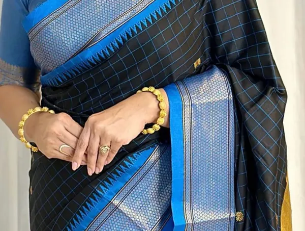 Banarasi_Soft_Silk_BLACK-ROYAL-BLUE_Premium-Fancy_Saree_With_Blouse_For_Women