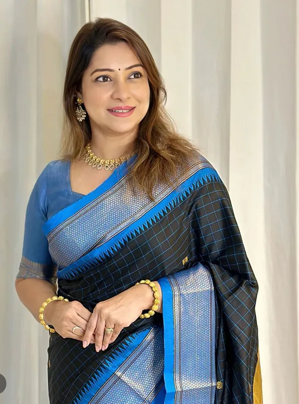 Banarasi_Soft_Silk_BLACK-ROYAL-BLUE_Premium-Fancy_Saree_With_Blouse_For_Women