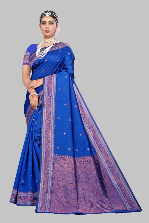 Banarasi_Soft_Silk_Blue_Premium-Fancy_Saree_With_Blouse_For_Women