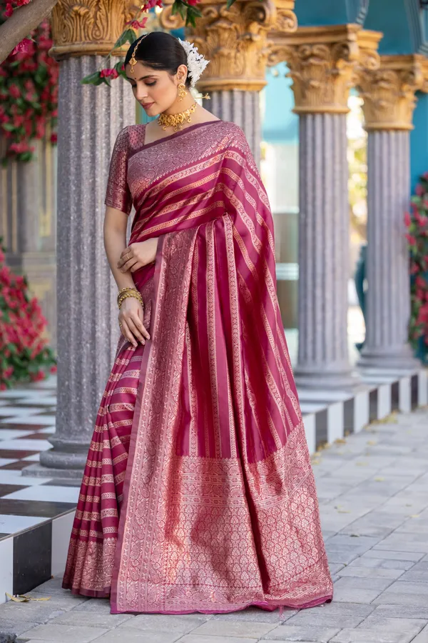 Banarasi_Soft_Silk_GAJARI_Premium-Fancy_Saree_With_Blouse_For_Women