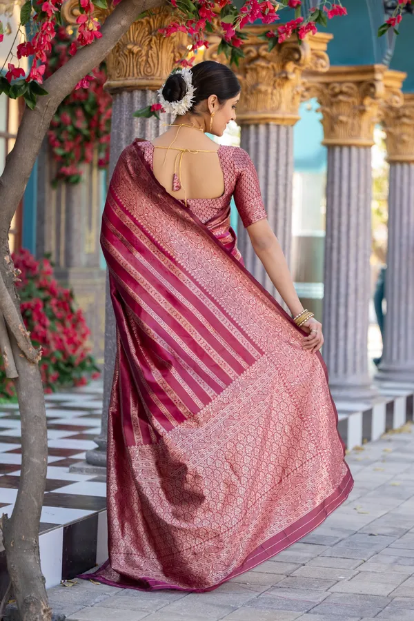 Banarasi_Soft_Silk_GAJARI_Premium-Fancy_Saree_With_Blouse_For_Women