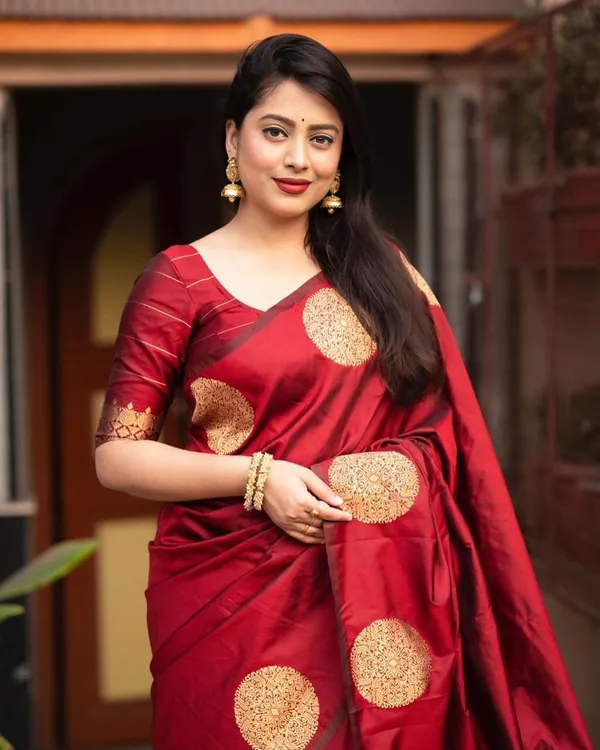 Banarasi_Soft_Silk_RED_Premium-Fancy_Saree_With_Blouse_For_Women