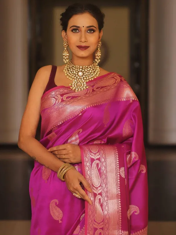 Banarasi_Soft_Silk_PINK_Premium-Fancy_Saree_With_Blouse_For_Women