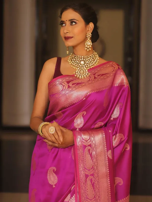 Banarasi_Soft_Silk_PINK_Premium-Fancy_Saree_With_Blouse_For_Women