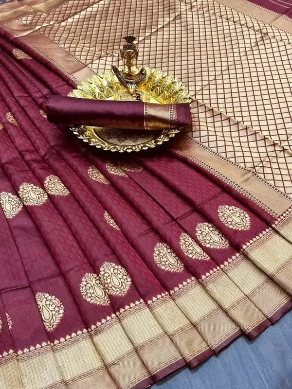 Banarasi_Soft_Silk_Maroon_Premium-Fancy_Saree_With_Blouse_For_Women