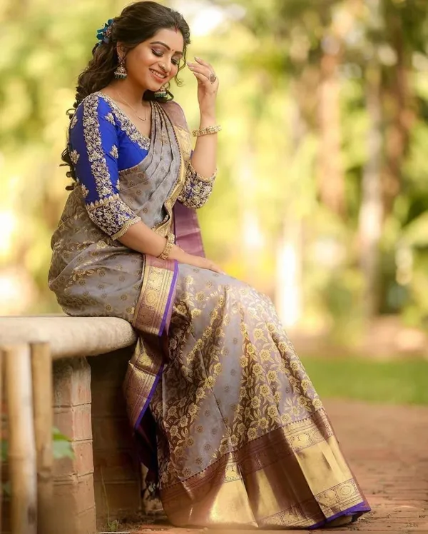 Banarasi_Soft_Silk_CHIKU-PURPLE_Premium-Fancy_Saree_With_Blouse_For_Women