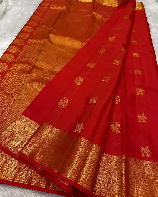 Banarasi_Soft_Silk_RED_Premium-Fancy_Saree_With_Blouse_For_Women