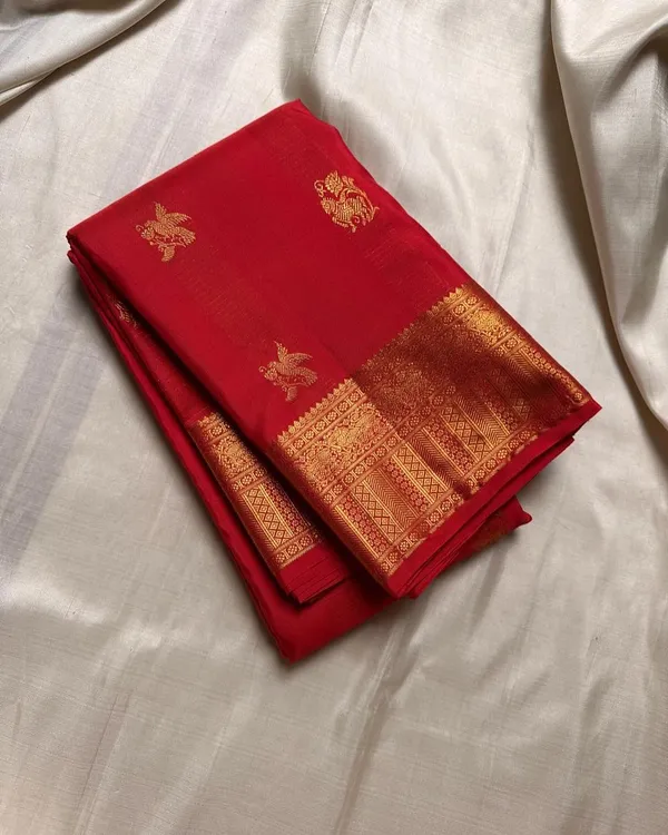 Banarasi_Soft_Silk_RED_Premium-Fancy_Saree_With_Blouse_For_Women