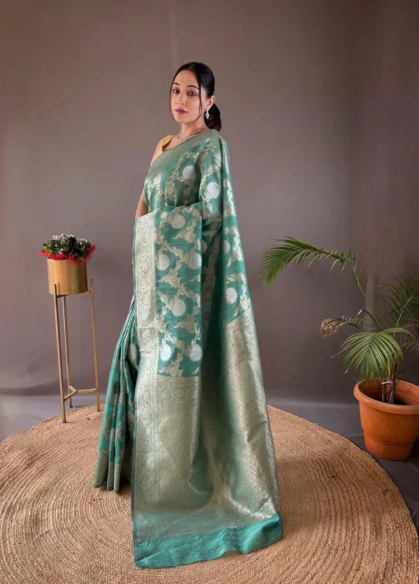 Banarasi_Soft_Silk_SEA-GREEN_Premium-Fancy_Saree_With_Blouse_For_Women