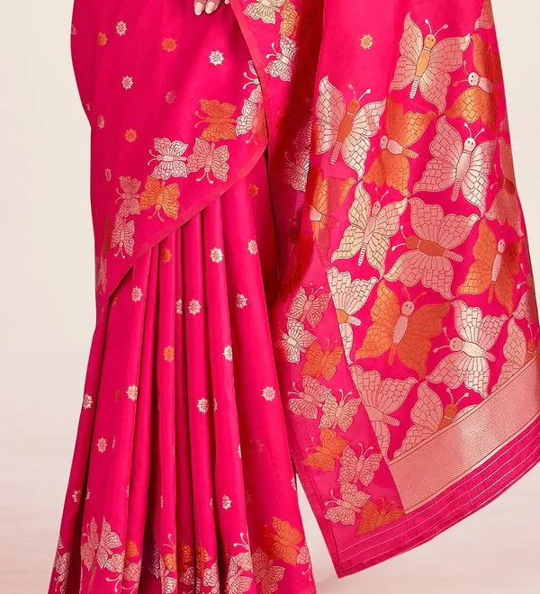 Banarasi_Soft_Silk_PINK_Premium-Fancy_Saree_With_Blouse_For_Women