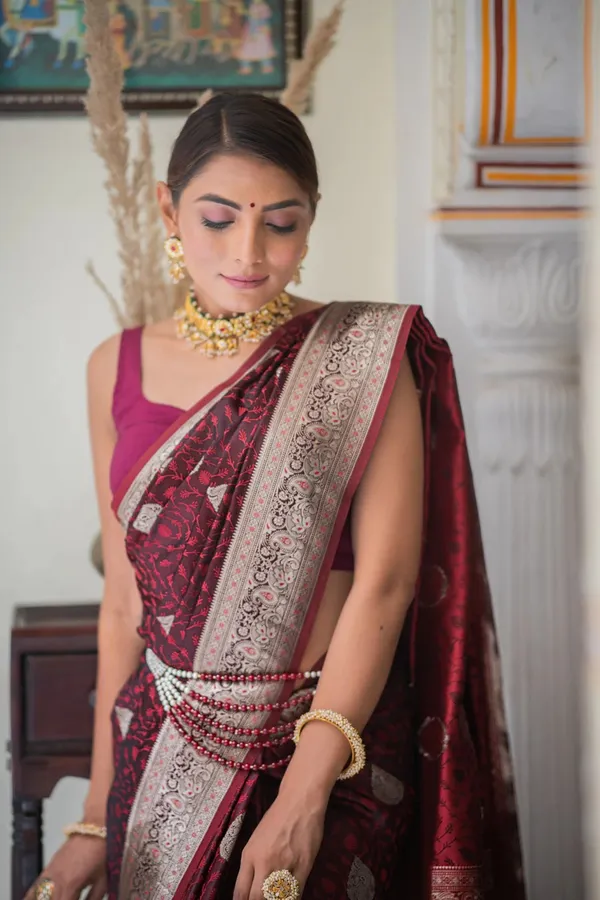Banarasi_Soft_Silk_MAROON_Premium-Fancy_Saree_With_Blouse_For_Women