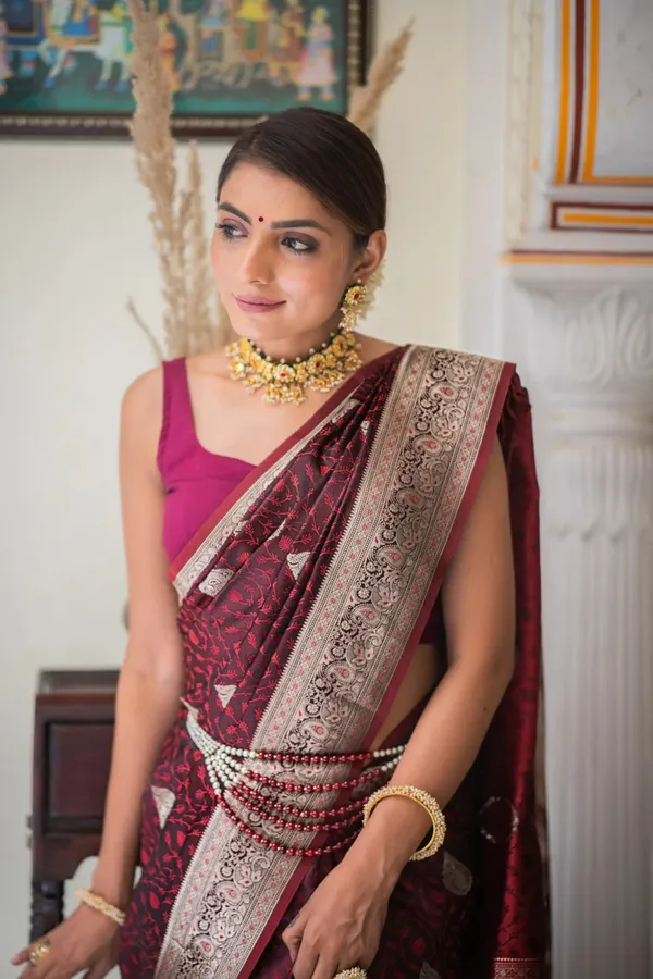 Banarasi_Soft_Silk_MAROON_Premium-Fancy_Saree_With_Blouse_For_Women