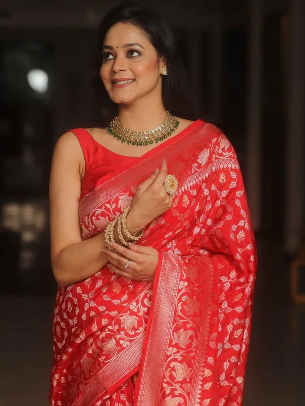 Banarasi_Soft_Silk_RED_Premium-Fancy_Saree_With_Blouse_For_Women