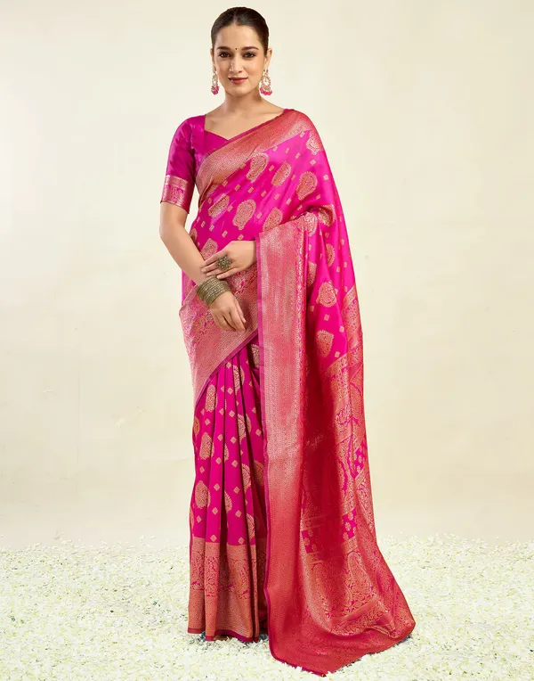 Banarasi_Soft_Silk_Rani_Premium-Fancy_Saree_With_Blouse_For_Women