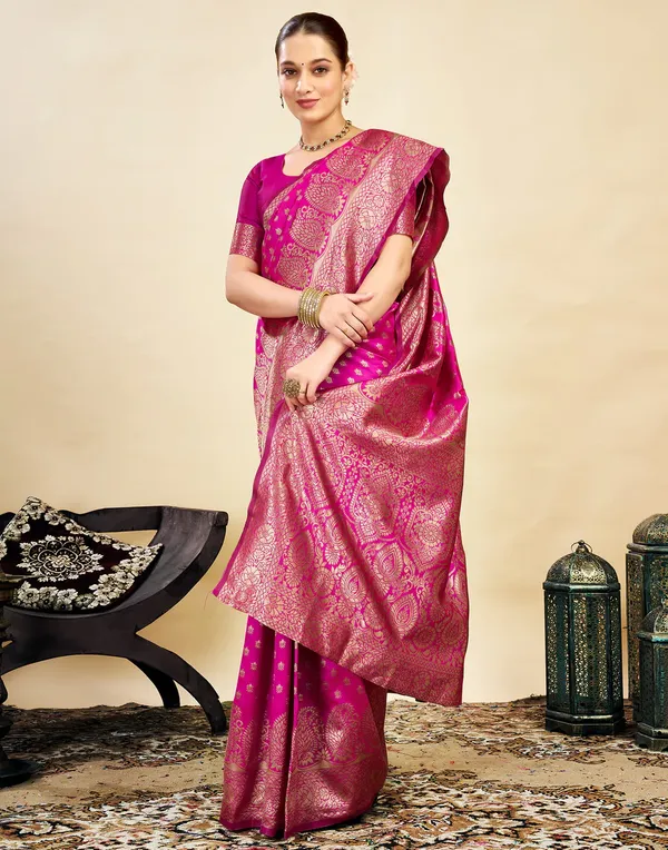 Banarasi_Soft_Silk_Rani_Premium-Fancy_Saree_With_Blouse_For_Women