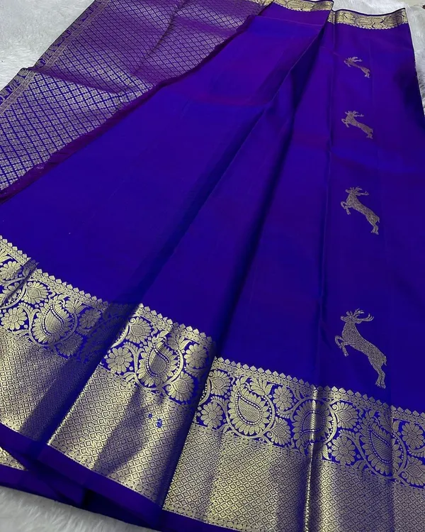 Banarasi_Soft_Silk_BLUE_Premium-Fancy_Saree_With_Blouse_For_Women