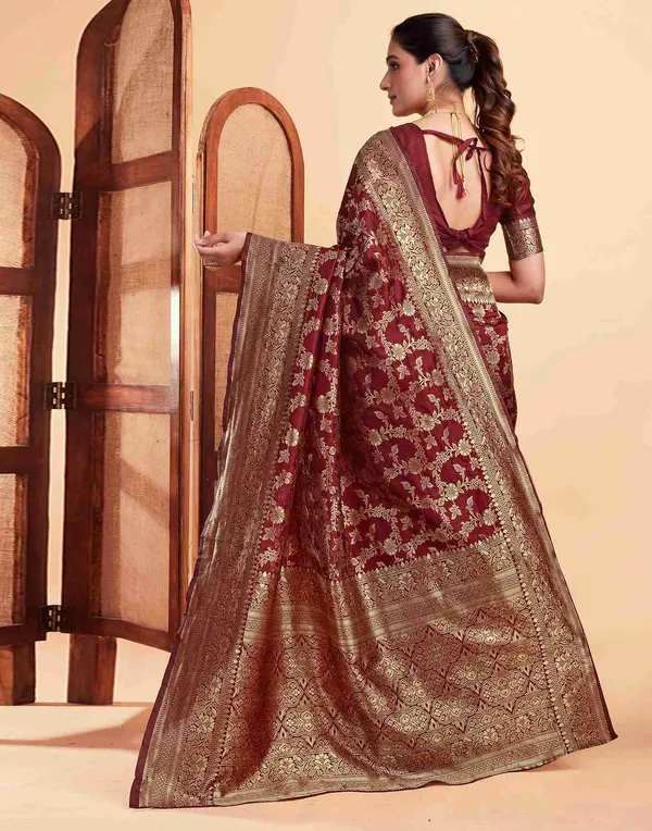 Banarasi_Soft_Silk_Maroon_Premium-Fancy_Saree_With_Blouse_For_Women