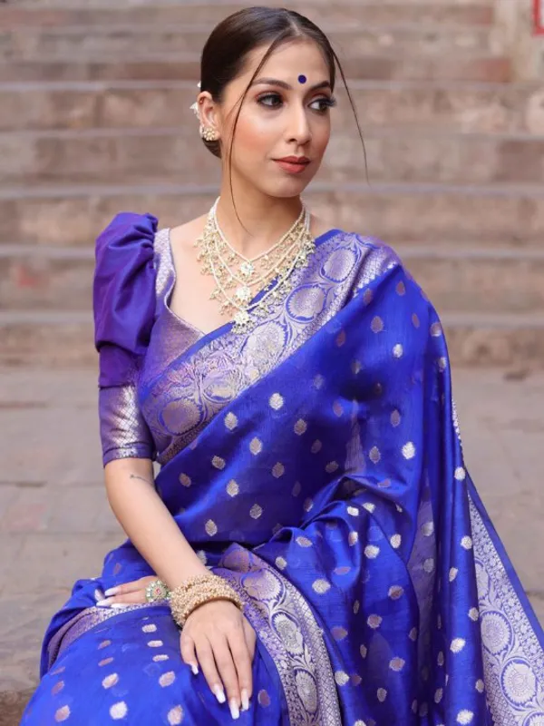 Banarasi_Soft_Silk_BLUE_Premium-Fancy_Saree_With_Blouse_For_Women