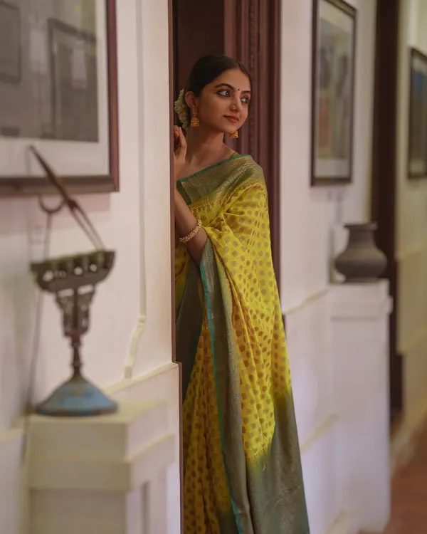 Banarasi_Soft_Silk_YELLOW_Premium-Fancy_Saree_With_Blouse_For_Women