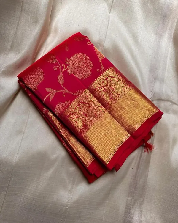 Banarasi_Soft_Silk_RED_Premium-Fancy_Saree_With_Blouse_For_Women