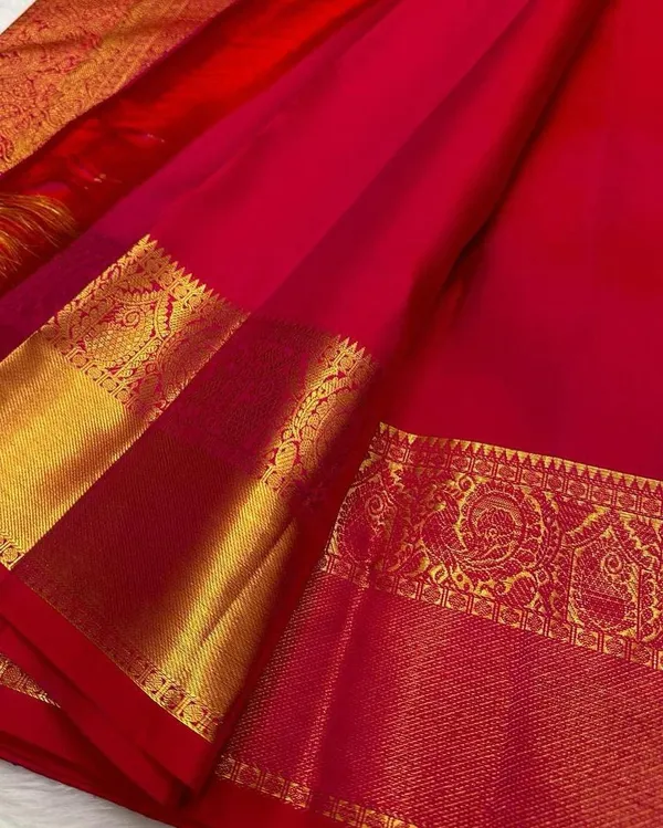Banarasi_Soft_Silk_RED_Premium-Fancy_Saree_With_Blouse_For_Women